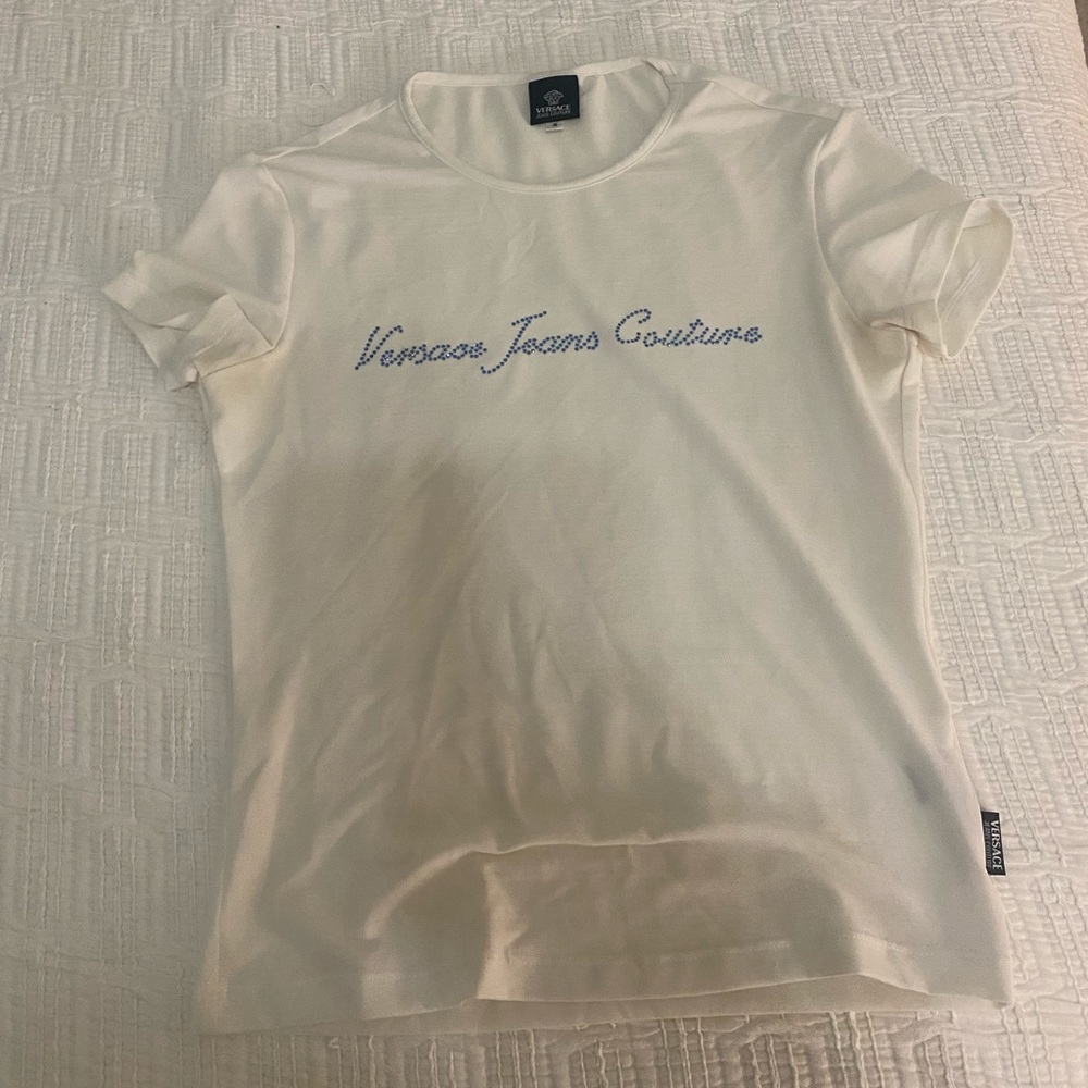 Versace jeans couture mesh top